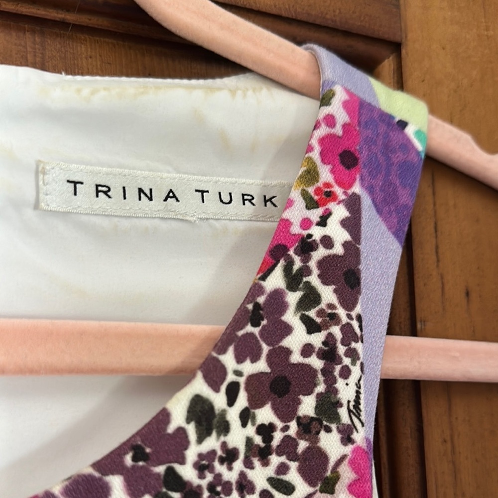 Trina Turk Purple and Blue Sleeveless Sundress - Picture 2 of 3